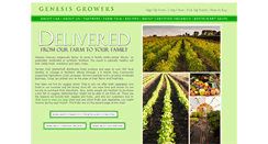Desktop Screenshot of genesis-growers.com